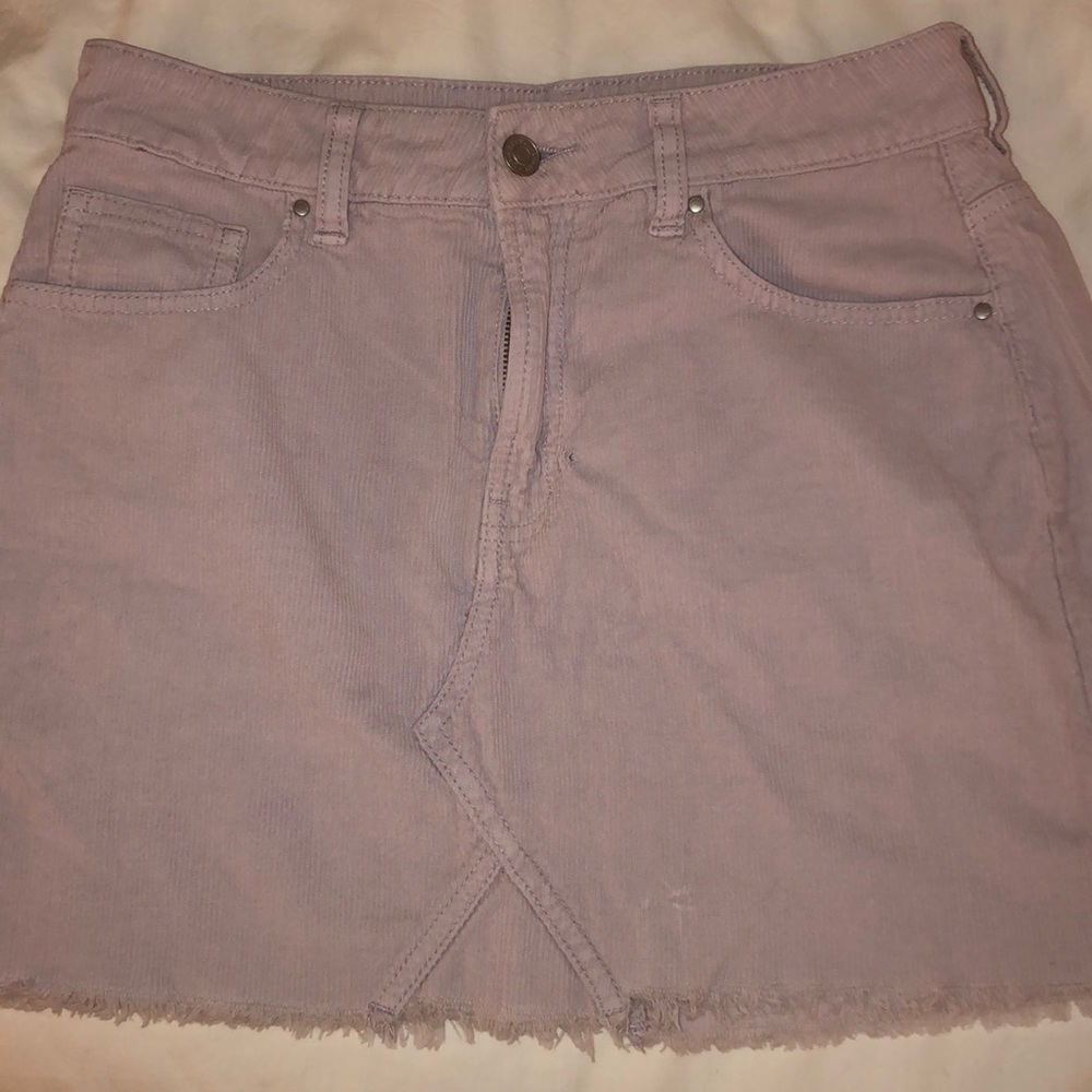 PacSun Purple Corduroy Mini Skirt.